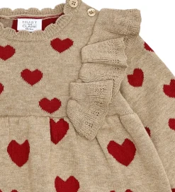 Hust and Claire Kjole - Strik - HCKristel - Biscuit m. Hjerter