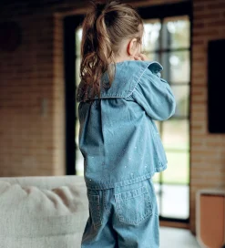 Hust and Claire Skjorte - HCKaroline - Blue Denim m. Similisten