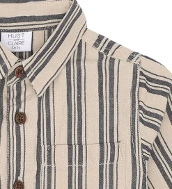 Hust and Claire Skjorte - Bomuld/Hør - Rollo - Blues