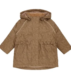 Hust and Claire Vinterjakke - HCObia - Wood Smoke m. Leopard