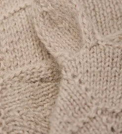 Huttelihut Babyhjelm m. Ører - Alpakauld - Strik - Mahogany Rose