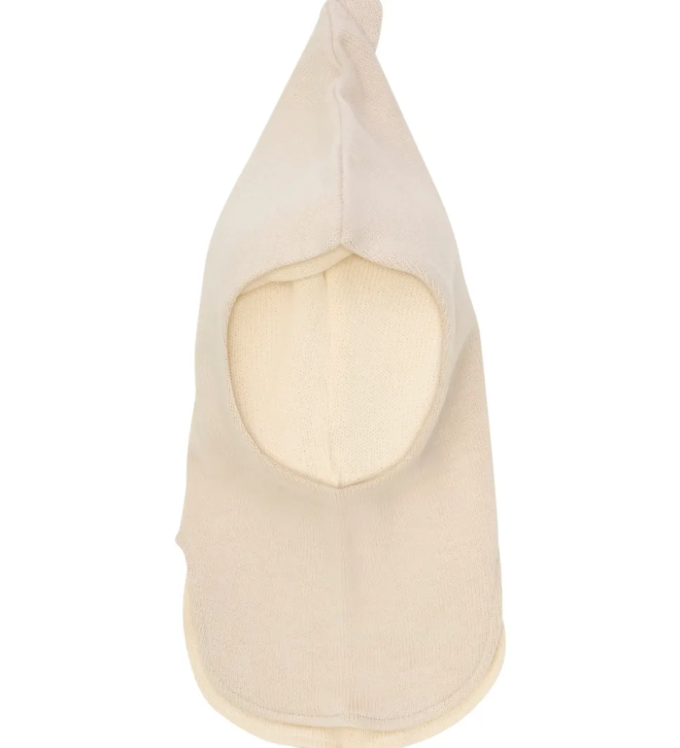 Huttelihut Elefanthue - 2-lags - Uld - Strik - Sand Melange