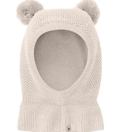 Huttelihut Elefanthue - Uld - 2-lags - Sand Melange m. Kvaster