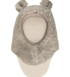 Huttelihut Elefanthue - Uld - Teddy - 2-lags - Camel Melange