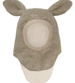 Huttelihut Elefanthue - Uld - Teddy - 2-lags - Camel Melange