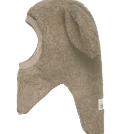 Huttelihut Elefanthue - Uld - Teddy - 2-lags - Camel Melange