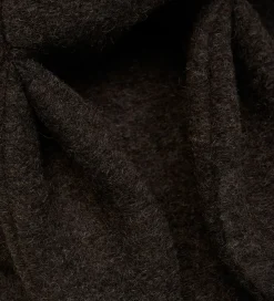 Huttelihut Elefanthue - Uld - 2-lags - Mørkebrunmeleret m. Ører