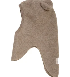 Huttelihut Elefanthue - Uldfleece - 1-lags - Savannah m. Ører