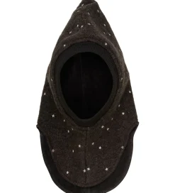 Huttelihut Elefanthue - Uld - 2-lags - Dark Brown Melange