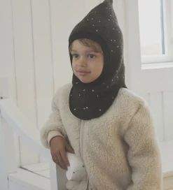 Huttelihut Elefanthue - Uld - 2-lags - Dark Brown Melange