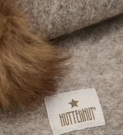 Huttelihut Elefanthue - Uld - 2-lags - Camel Melange m. Kvaste