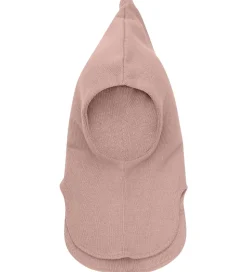 Huttelihut Elefanthue -2-lags - Uld - Strik - Mahogany Rose