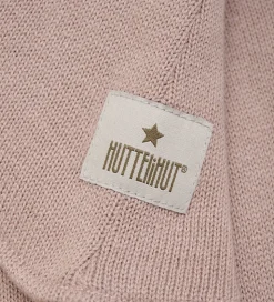 Huttelihut Elefanthue -2-lags - Uld - Strik - Mahogany Rose