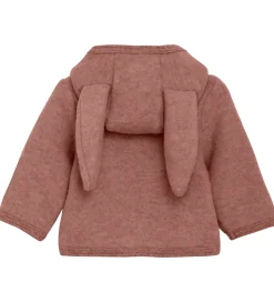 Huttelihut Fleecejakke - Uldfleece - Burlwood m. Ører