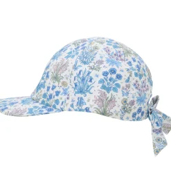 Huttelihut Kasket - Soft Chambray m. Blomster