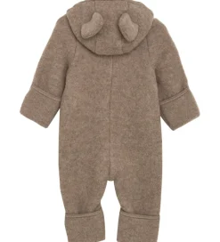 Huttelihut Køredragt - Uldfleece - Savannah Melange m. Ører