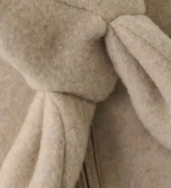 Huttelihut Køredragt - Uldfleece - Camel Melange m. Ører