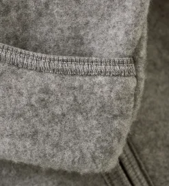 Huttelihut Køredragt - Uldfleece - Medium Grey Melange m. Ører