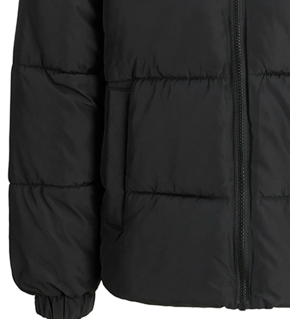 Jack & Jones Dynejakke - JjMaze - Black/WHITE LOGO