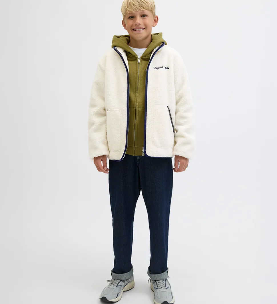 Jack & Jones Fleecejakke - Teddy - JorNorrebro - Cloud Dancer/Oc