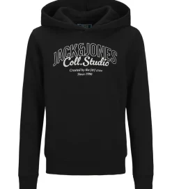 Jack & Jones Hættetrøje - JjMakoto - Black/Big Print