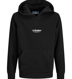 Jack & Jones Hættetrøje - Noos - JjeSoho - Sort m. Logo