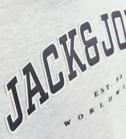 Jack & Jones Hættetrøje- JjeCaleb - Noos - White Melange/LOOSE