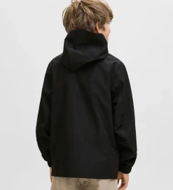 Jack & Jones Regnjakke - PE - JjefLynn - Sort/Dark Cheddar Zipp