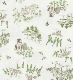 Joha Elefanthue - Uld/Silke - 2-lags - Off White m. Træer