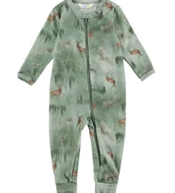 Joha Heldragt m. Fødder - Uld - Grøn m. Skov