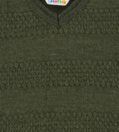 Joha Kjole - Strik - Uld - Mos Grøn