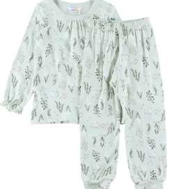 Joha Nattøj - Bambus - Mynte m. Svane