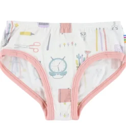 Joha Trusser - Viskose/Bambus - Off White m. Print