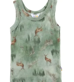 Joha Undertrøje - Uld - Grøn m. Striber