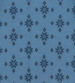 Joha Undertrøje - Uld/Bomuld - Blå m. Snefnug