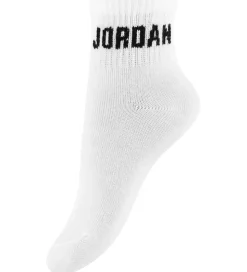 Jordan Ankelstrømper - 6-pak - Hvid m. Sort