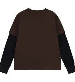Jordan Bluse - Baroque Brown m. Hvid