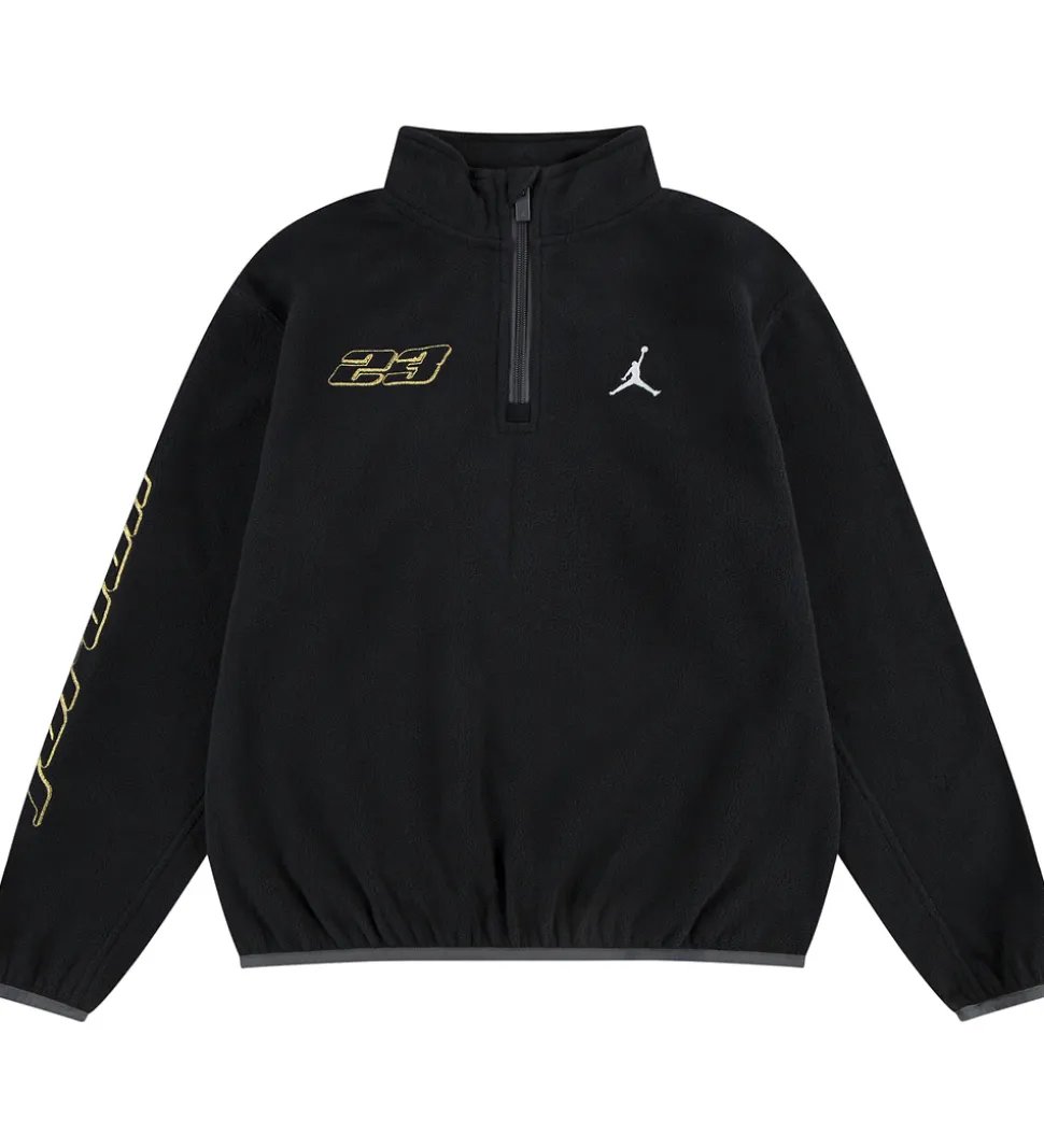 Jordan Fleecetrøje - Sort m. Guld