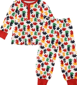 Katvig Nattøj - Hvid m. Puslespil