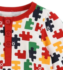 Katvig Nattøj - Hvid m. Puslespil