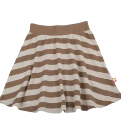 Katvig Nederdel - Brun/Beige Stribet