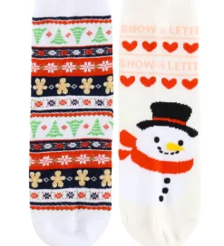 Kids Only Strømper - 2-pak - KogChristmas - Cloud Dancer/Snowman
