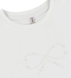 Kids Only T-shirt - KogKate - Pearl - Cloud Dancer/Bow