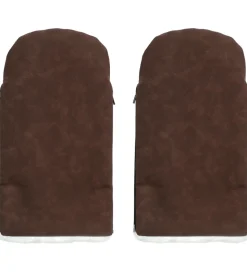 KongWalther Barnevognshandsker - Østerbro - Chocolate Brown Faux