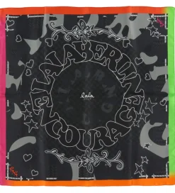 Lala Berlin Tørklæde - Cube Ahrina - 50x50 cm - Star Black