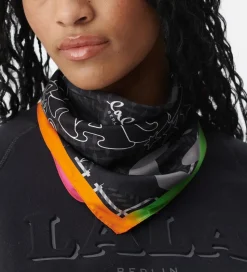 Lala Berlin Tørklæde - Cube Ahrina - 50x50 cm - Star Black