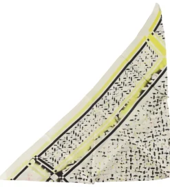 Lala Berlin Tørklæde - Triangle Aina - Floral Leo Sunflower