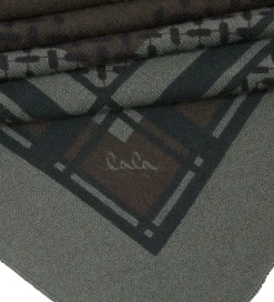 Lala Berlin Tørklæde - 180x80 - Triangle Double Heritage - Leaf