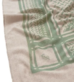 Lala Berlin Tørklæde - 162x85 - Triangle Puzzle - Dune/Sage