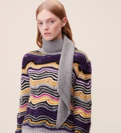 Lala Berlin Tørklæde - 162x85 - Triangle Solid Logo M - City Mid